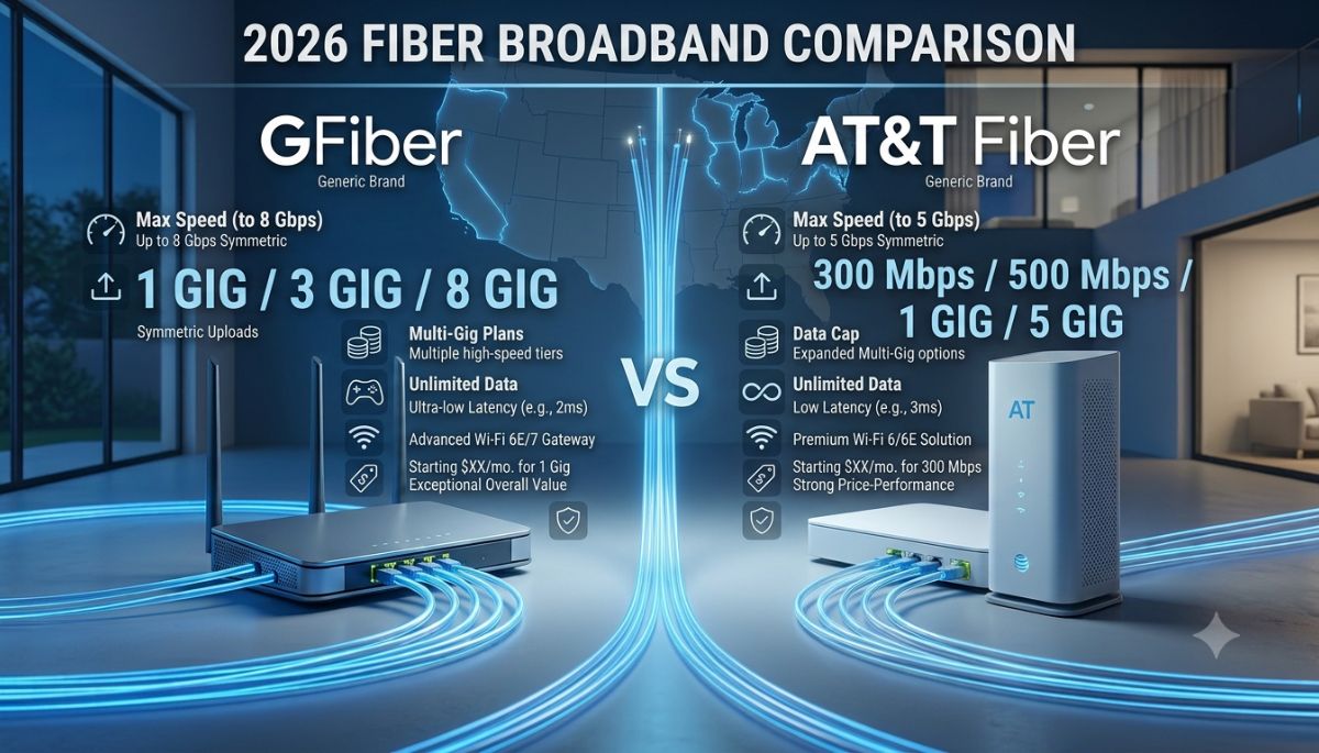 GFiber vs AT&T Fiber