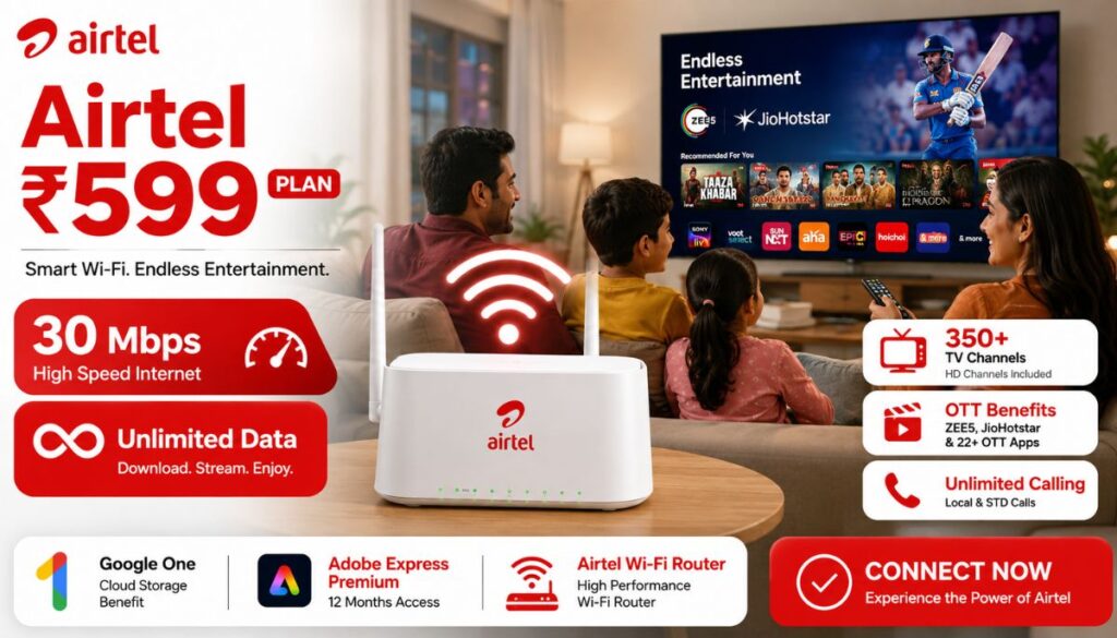 Airtel ₹599 Plan Details