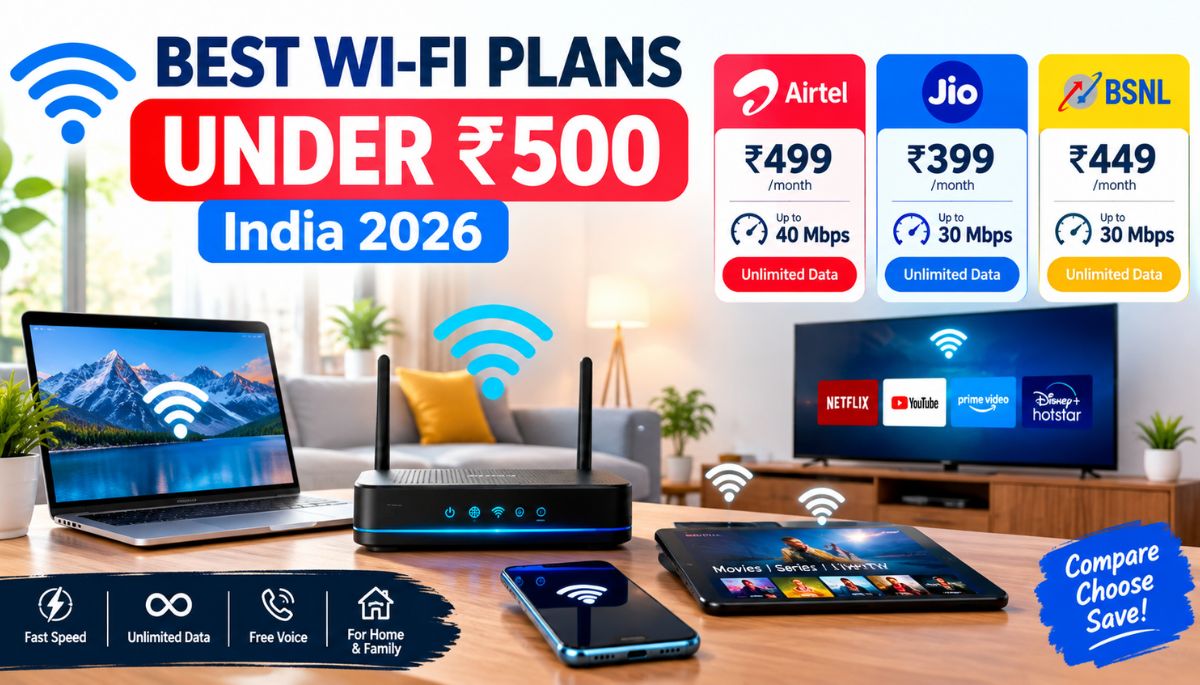 Best Wi-Fi Plans Under ₹500